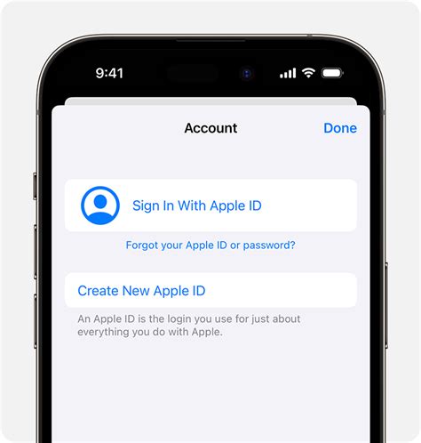 apple id sign in on android